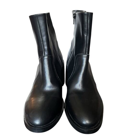 Steve Madden Phillie Block Heel Leather Ankle Boot Women’s Size 10 - Picture 2 of 7